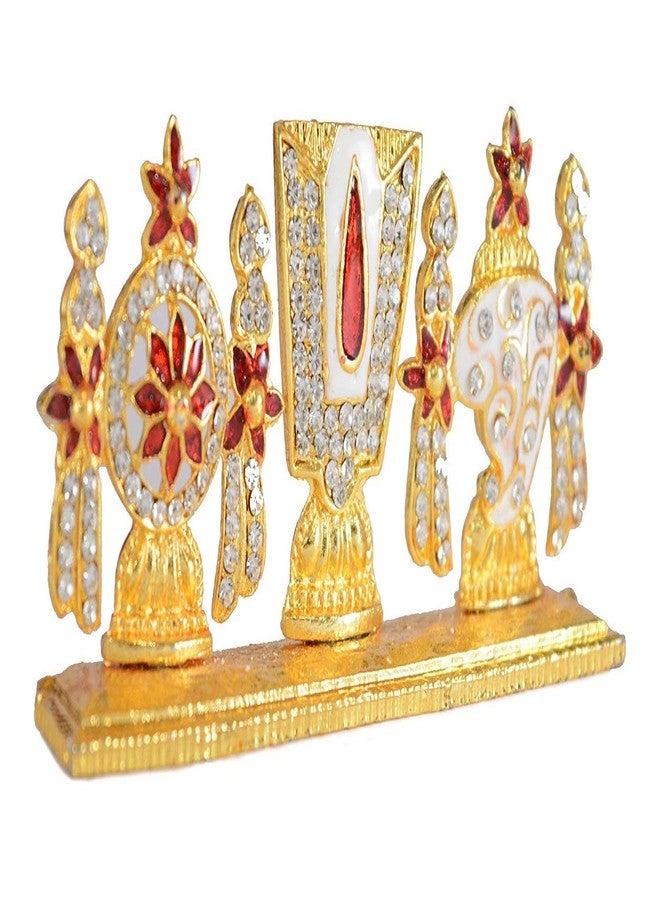 GCT Tirupati Balaji Idol Lord Venkateswara Idol (G-121) Color Metal Statue for Car Dashboard Home Décor Mandir Pooja Murti Temple Puja Office Table Showpiece - Image 3